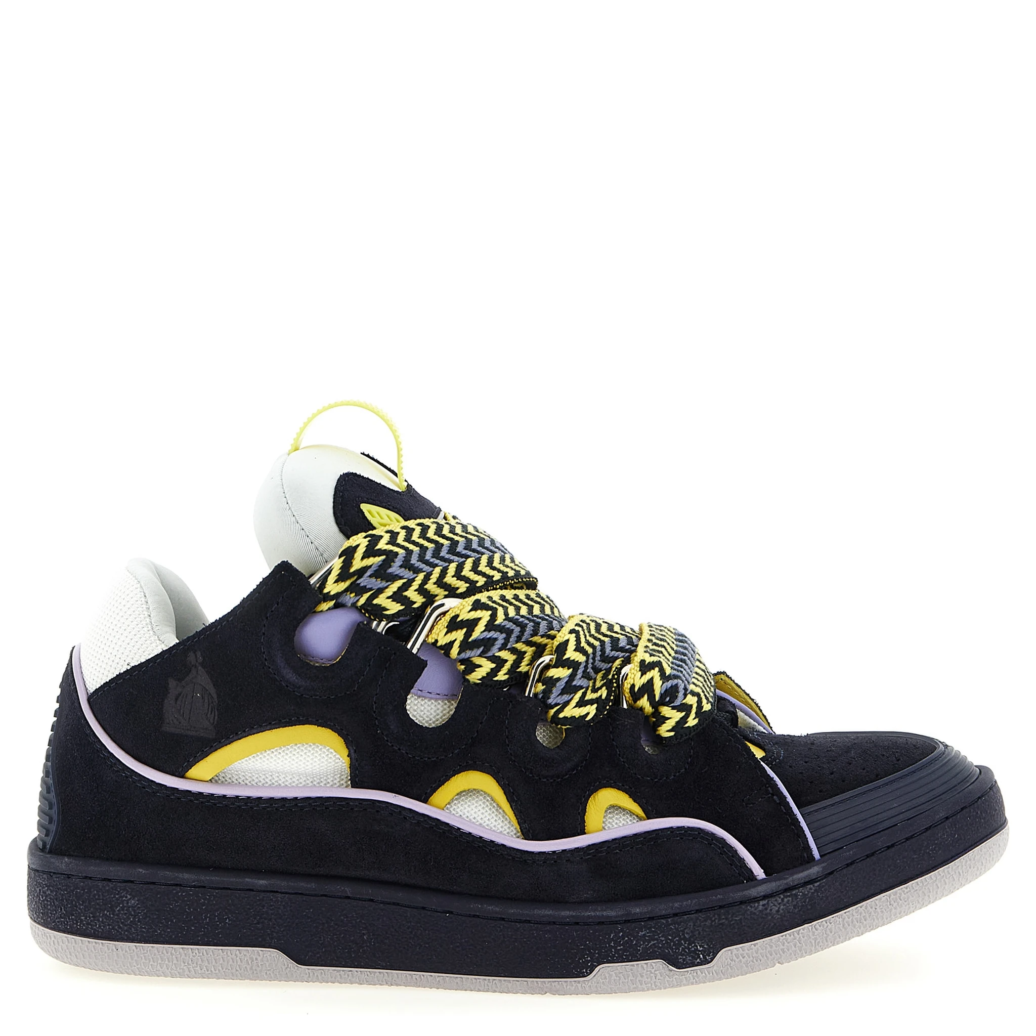 Blue Calfskin Athletic Sneakers