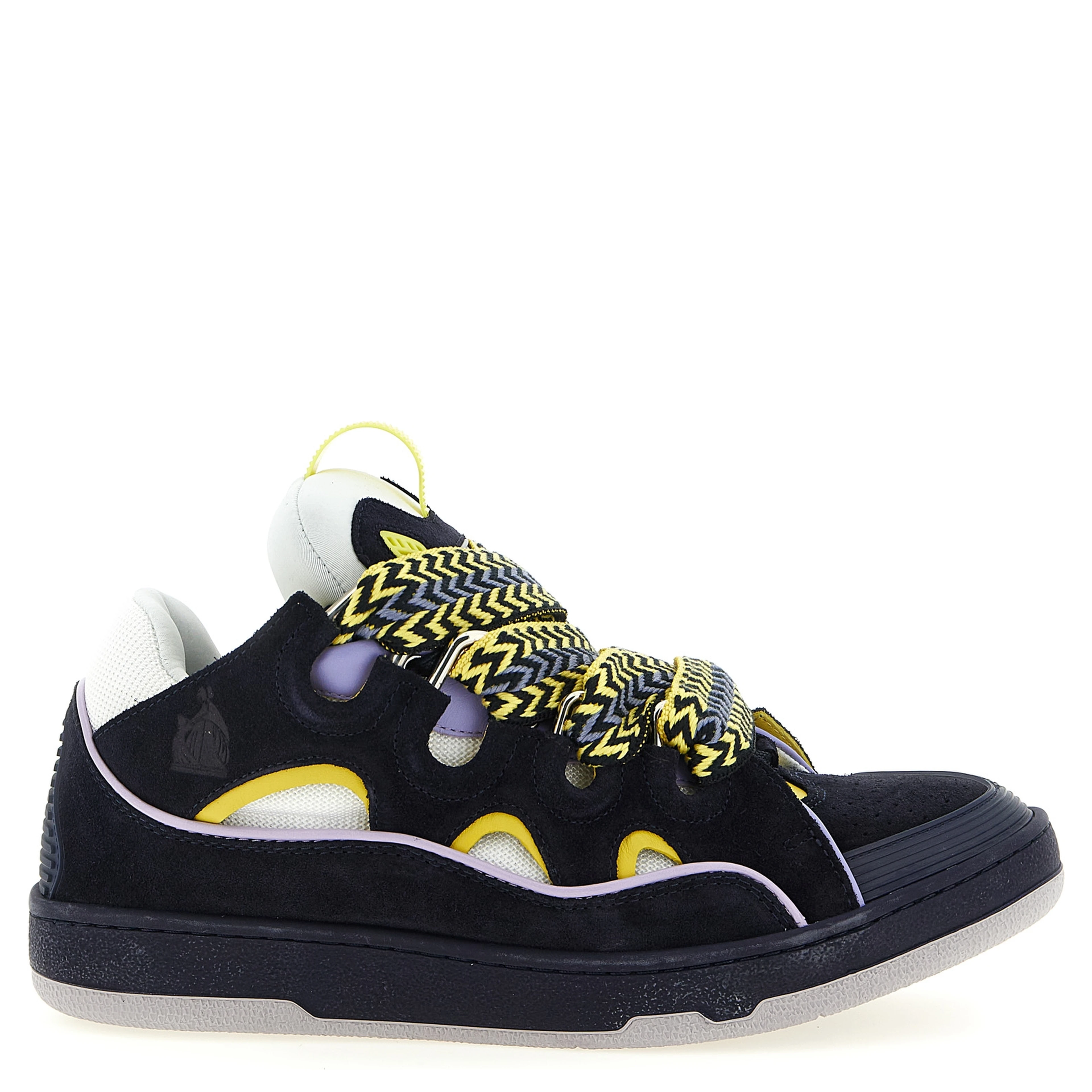 Blue Calfskin Athletic Sneakers