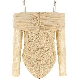 Beige Polyamide Bodysuit