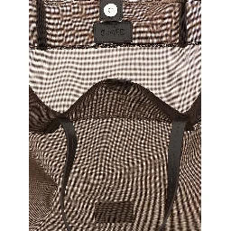 Brown Polyamide Tote Bag