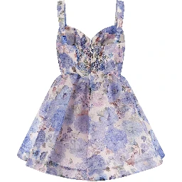 Blue Linen Short Dress