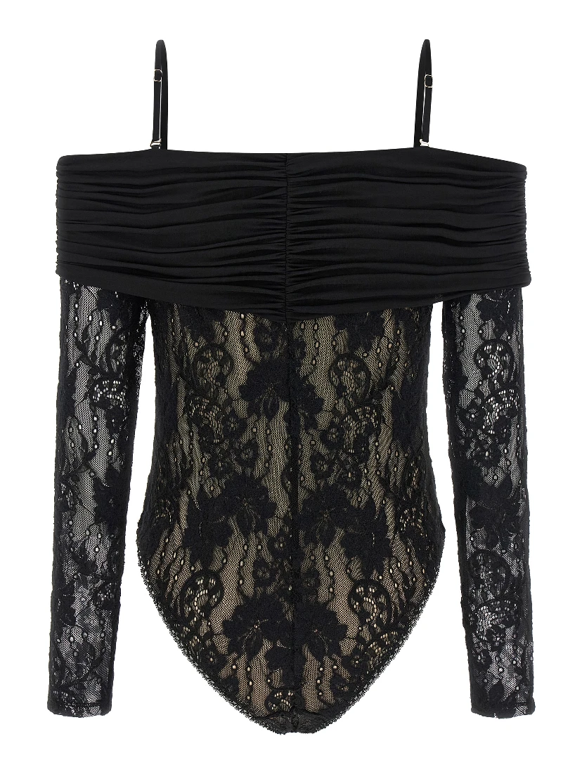 Black Polyamide Bodysuit