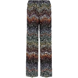 Multicolor Viscose Casual Pants