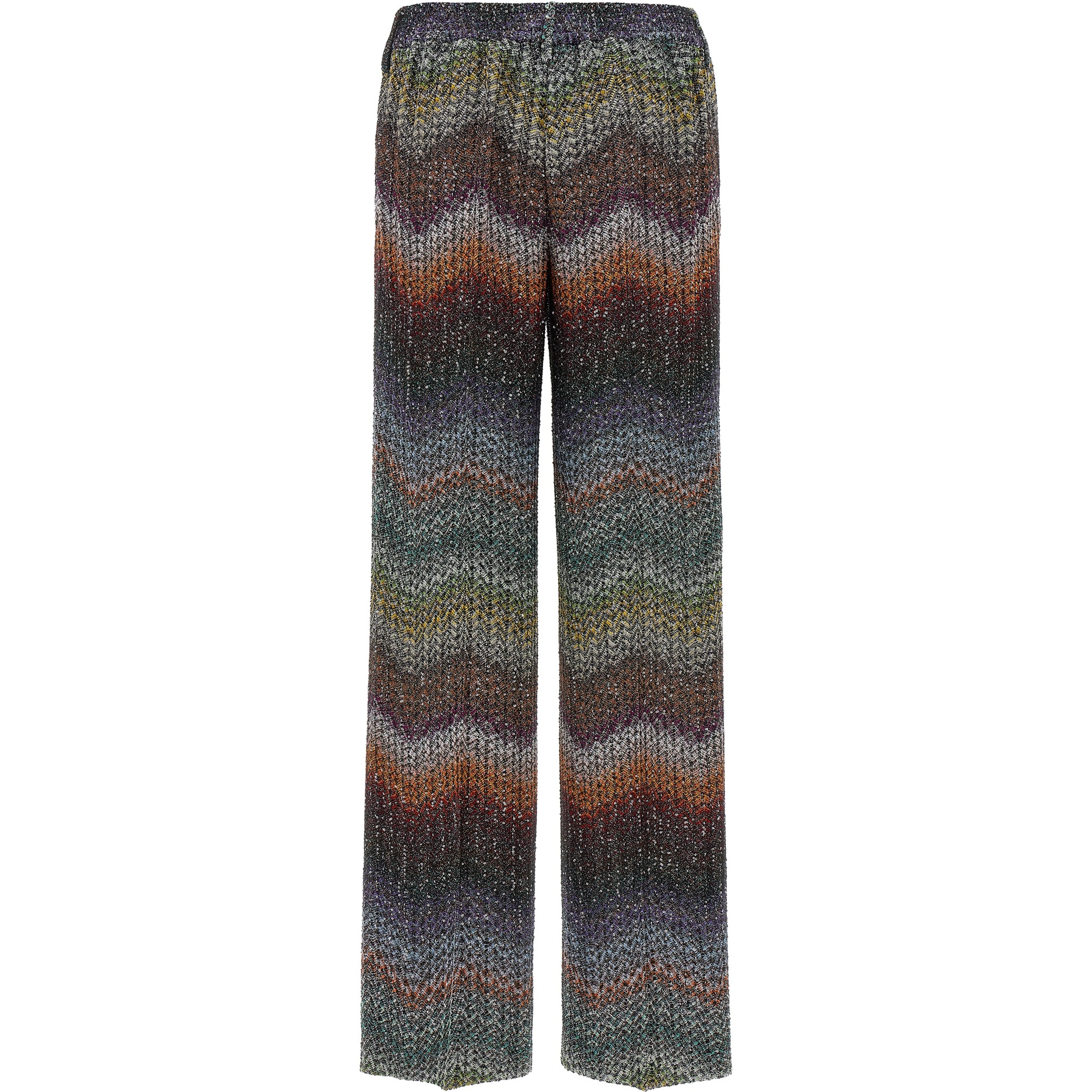 Multicolor Viscose Casual Pants