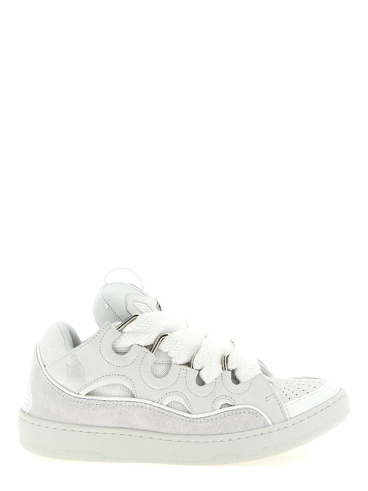 White Calfskin Chunky Sneakers