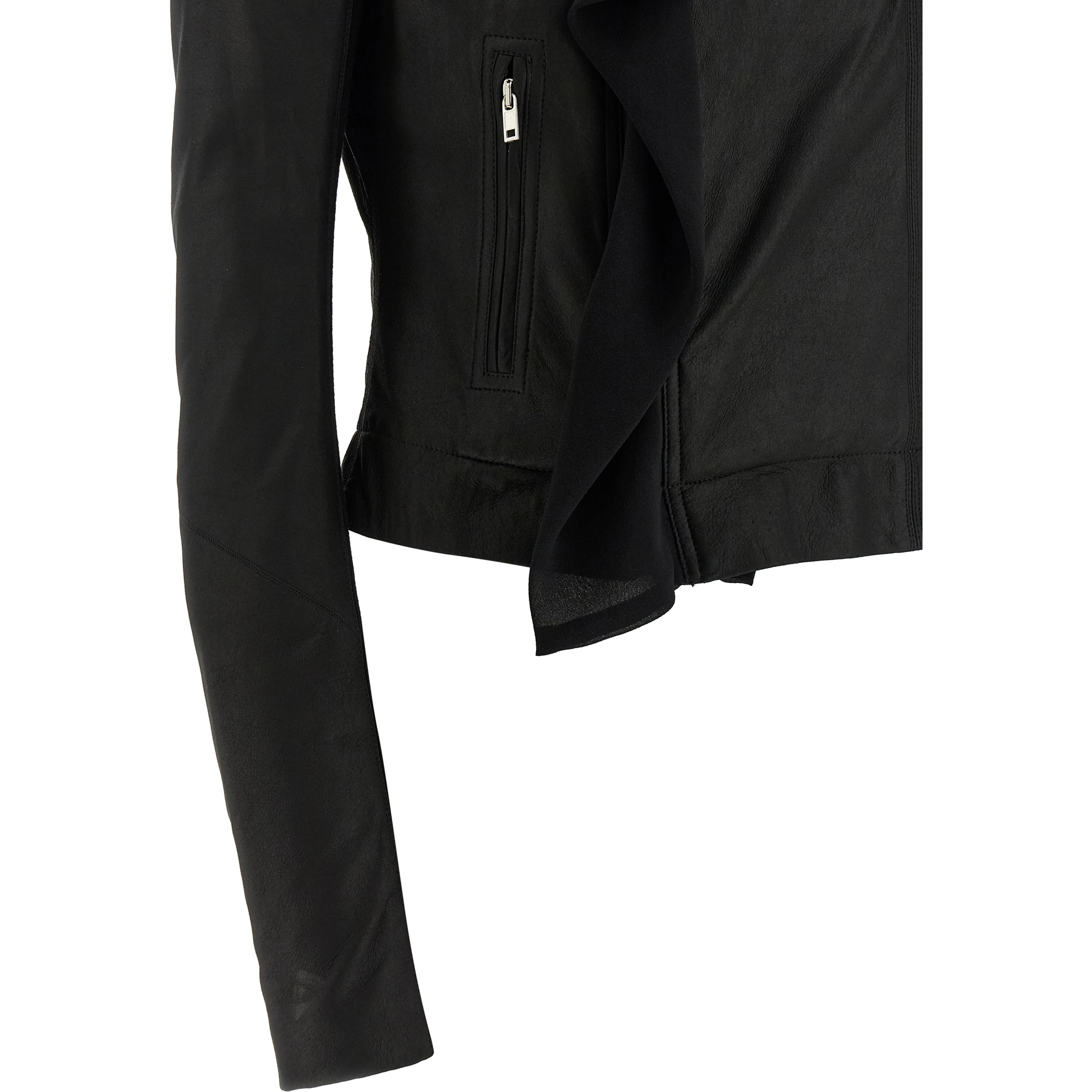 Black Lamb Leather Leather Jacket