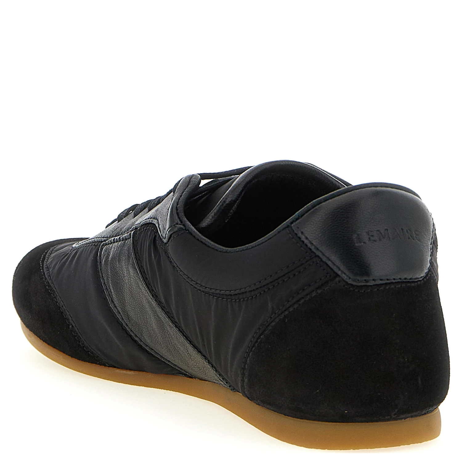Black Polyamide Athletic Sneakers