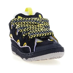 Blue Calfskin Athletic Sneakers