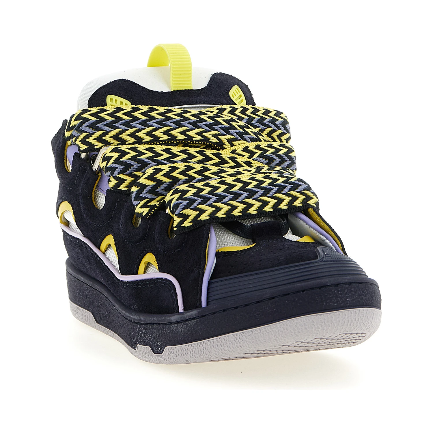 Blue Calfskin Athletic Sneakers