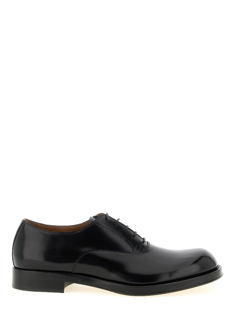 Black Calfskin Oxfords And Derbies