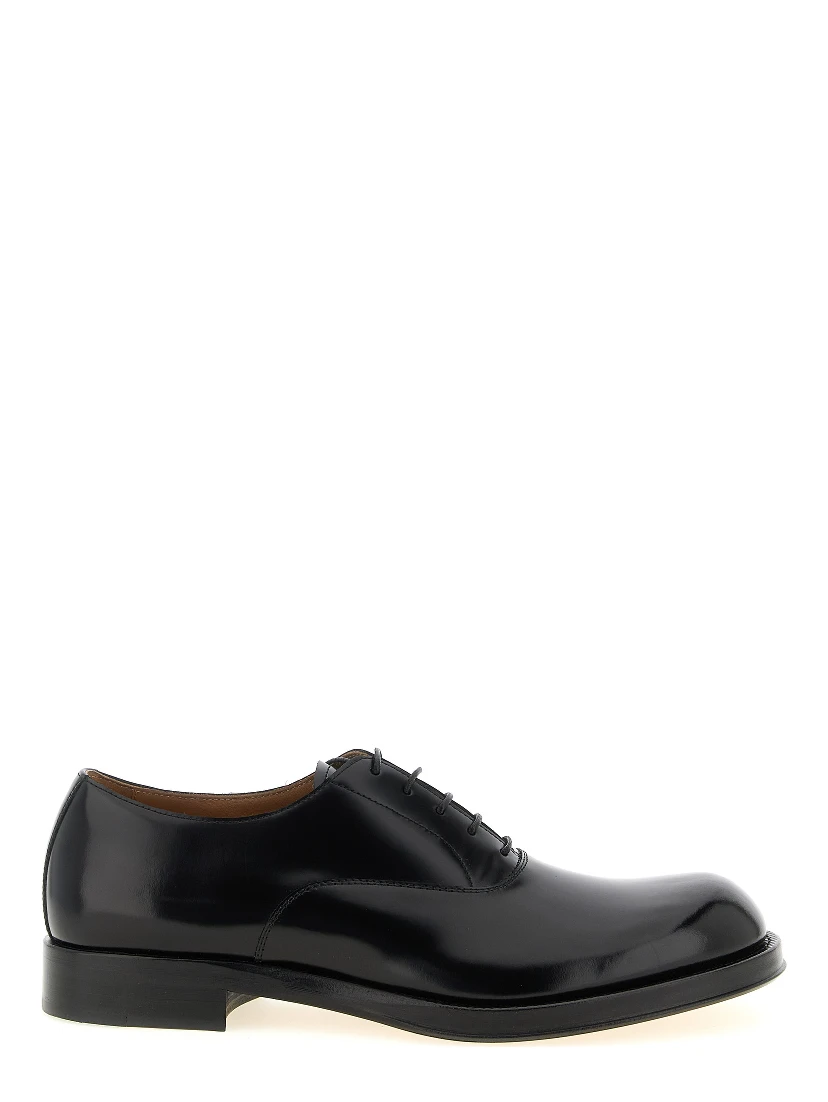 Black Calfskin Oxfords And Derbies