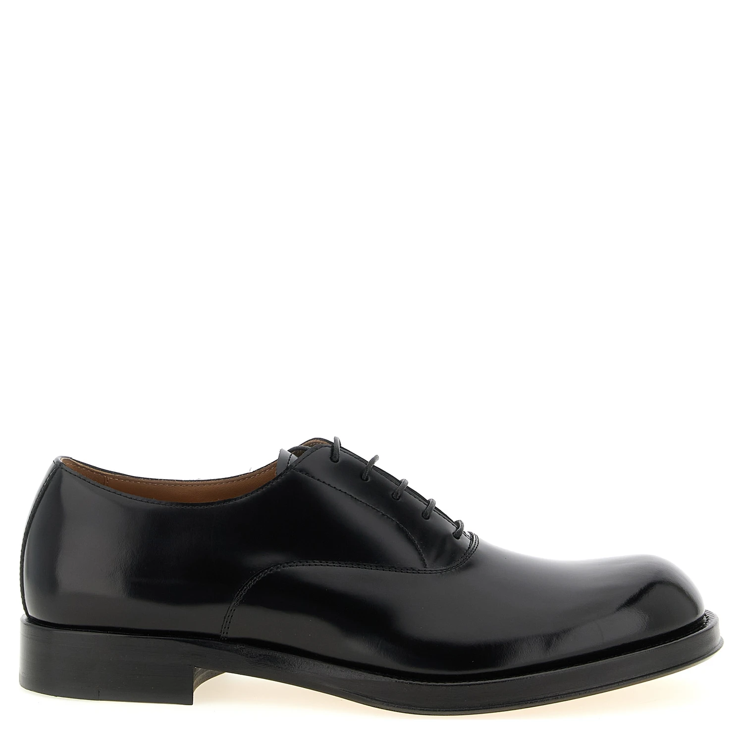 Black Calfskin Oxfords And Derbies