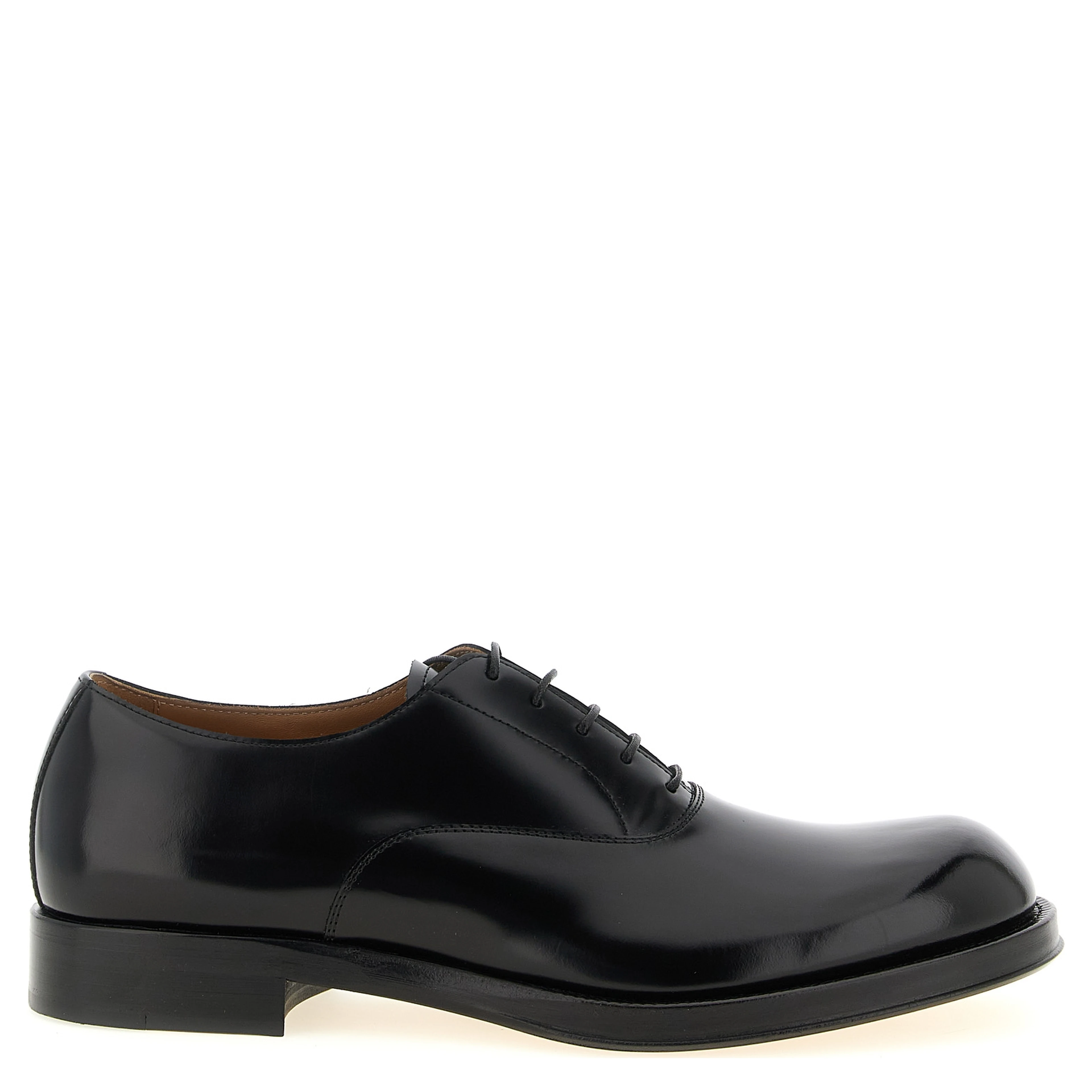 Black Calfskin Oxfords And Derbies