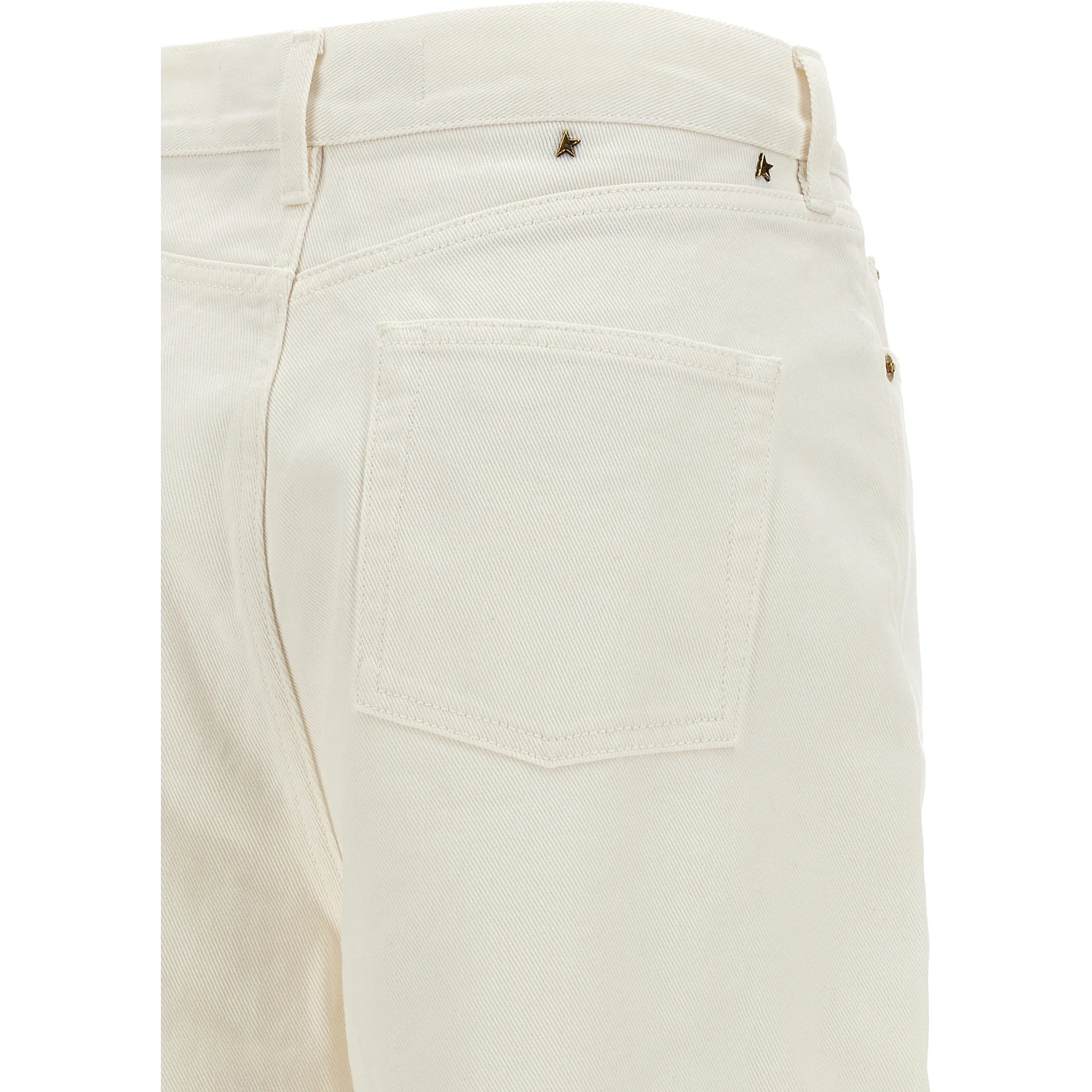 White Cotton Boyfriend Jeans