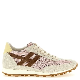 Multicolor Cotton Athletic Sneakers