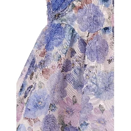 Blue Linen Short Dress