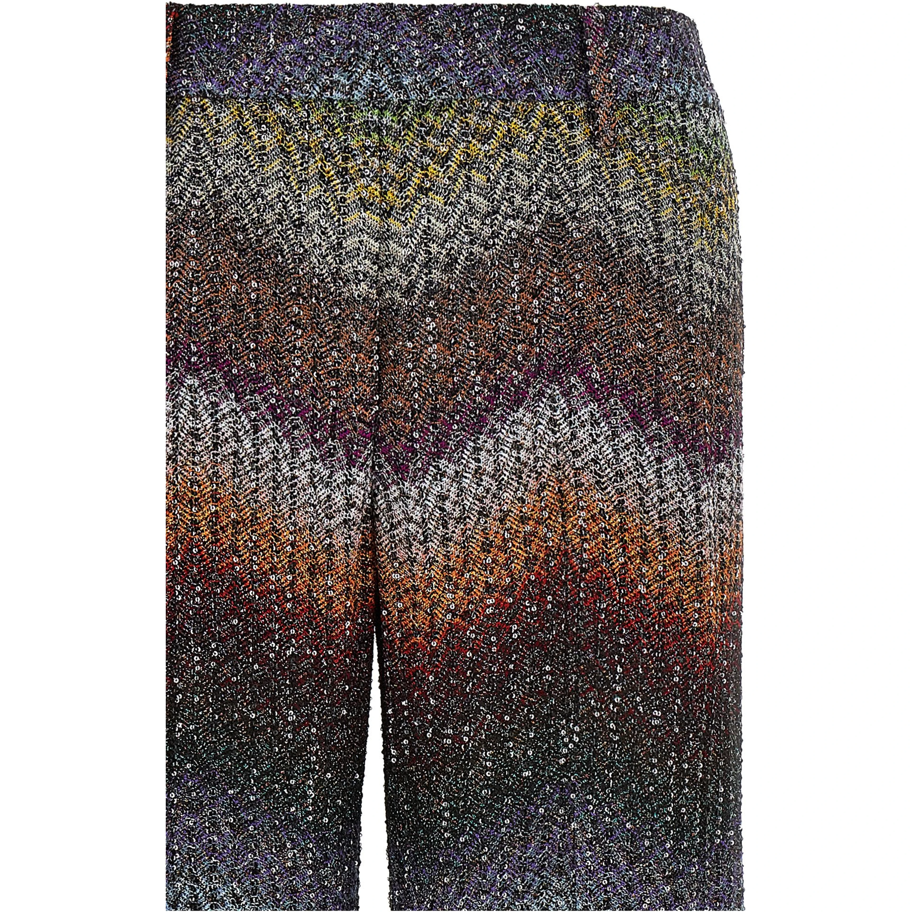 Multicolor Viscose Casual Pants