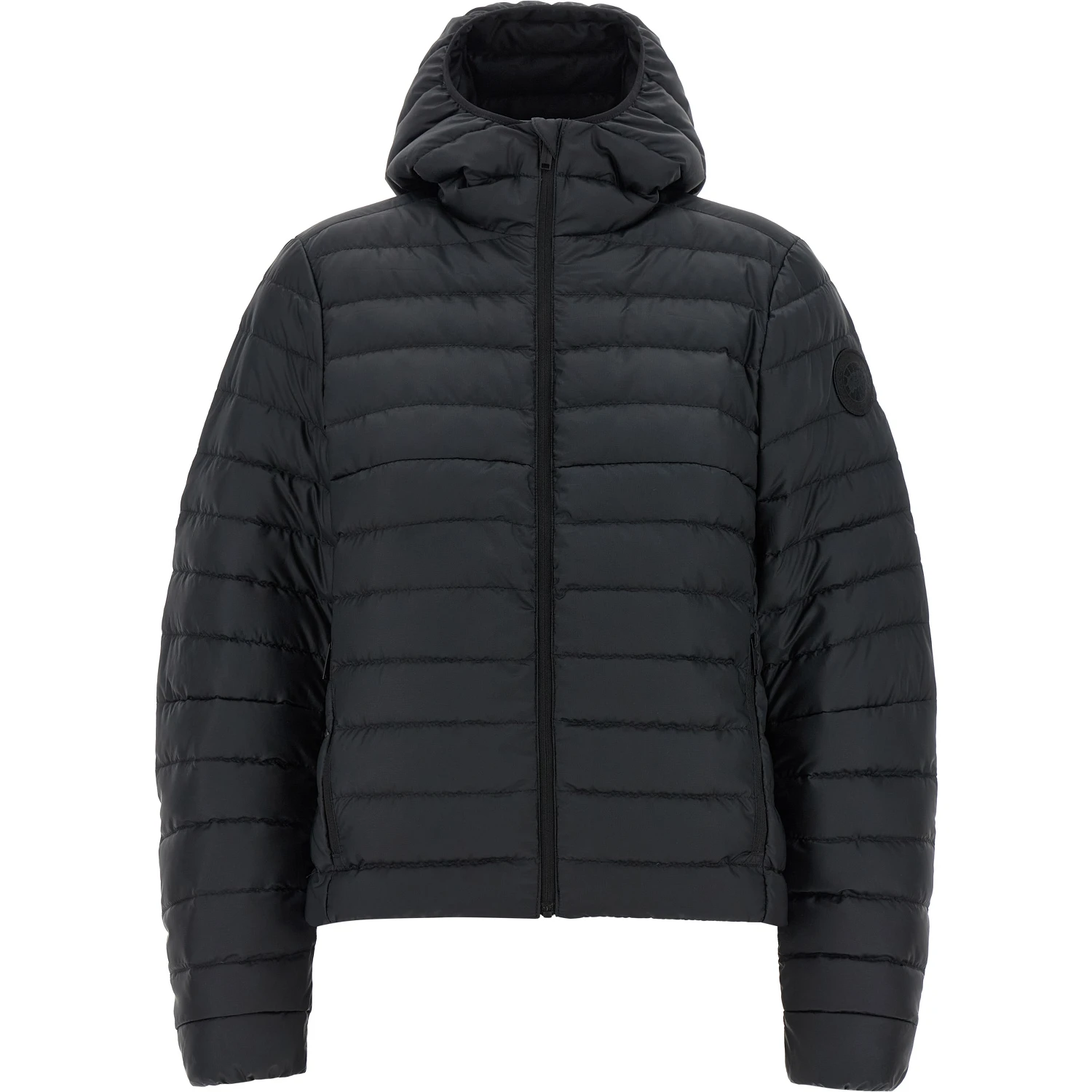 Black Polyamide Full-Length Jacket