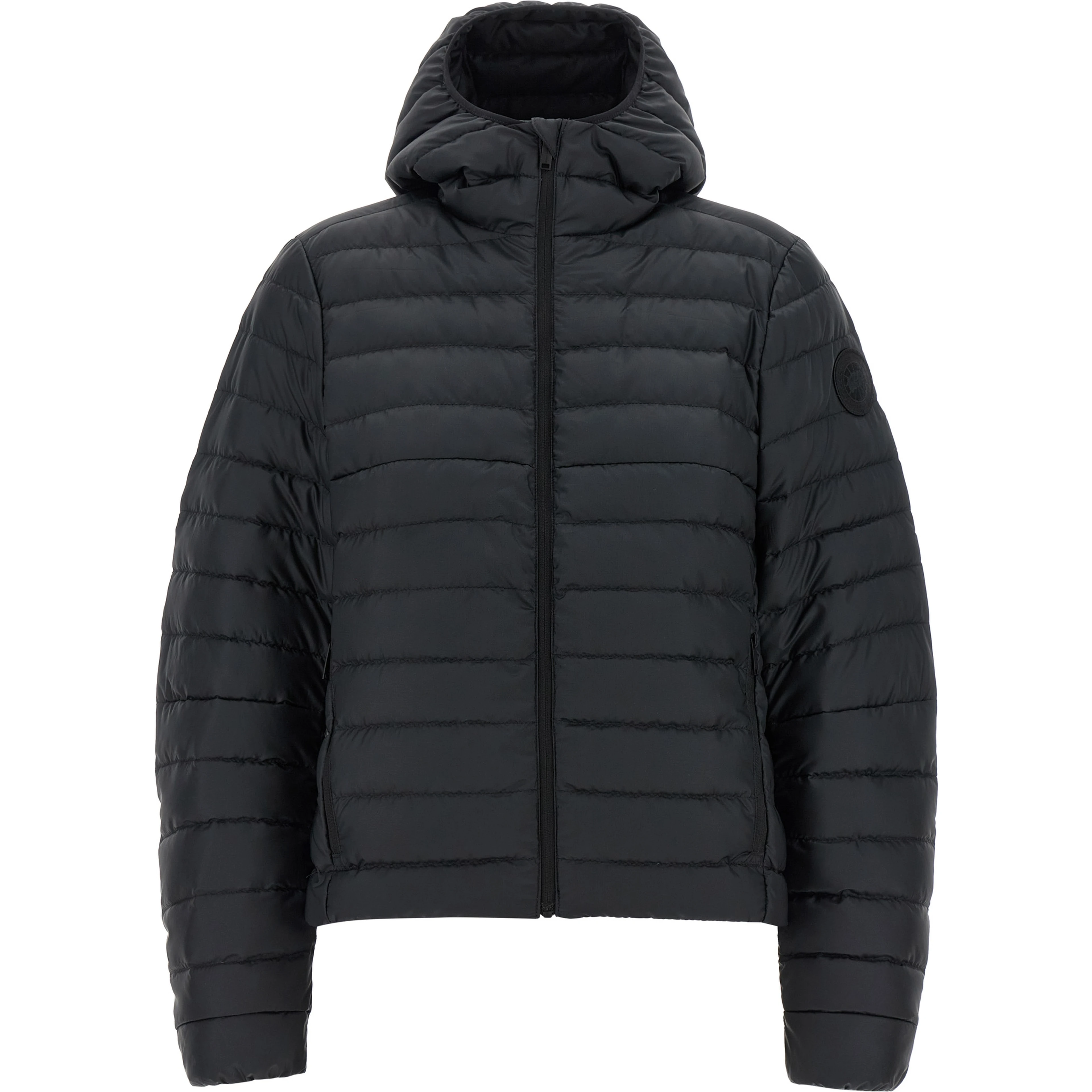 Black Polyamide Full-Length Jacket