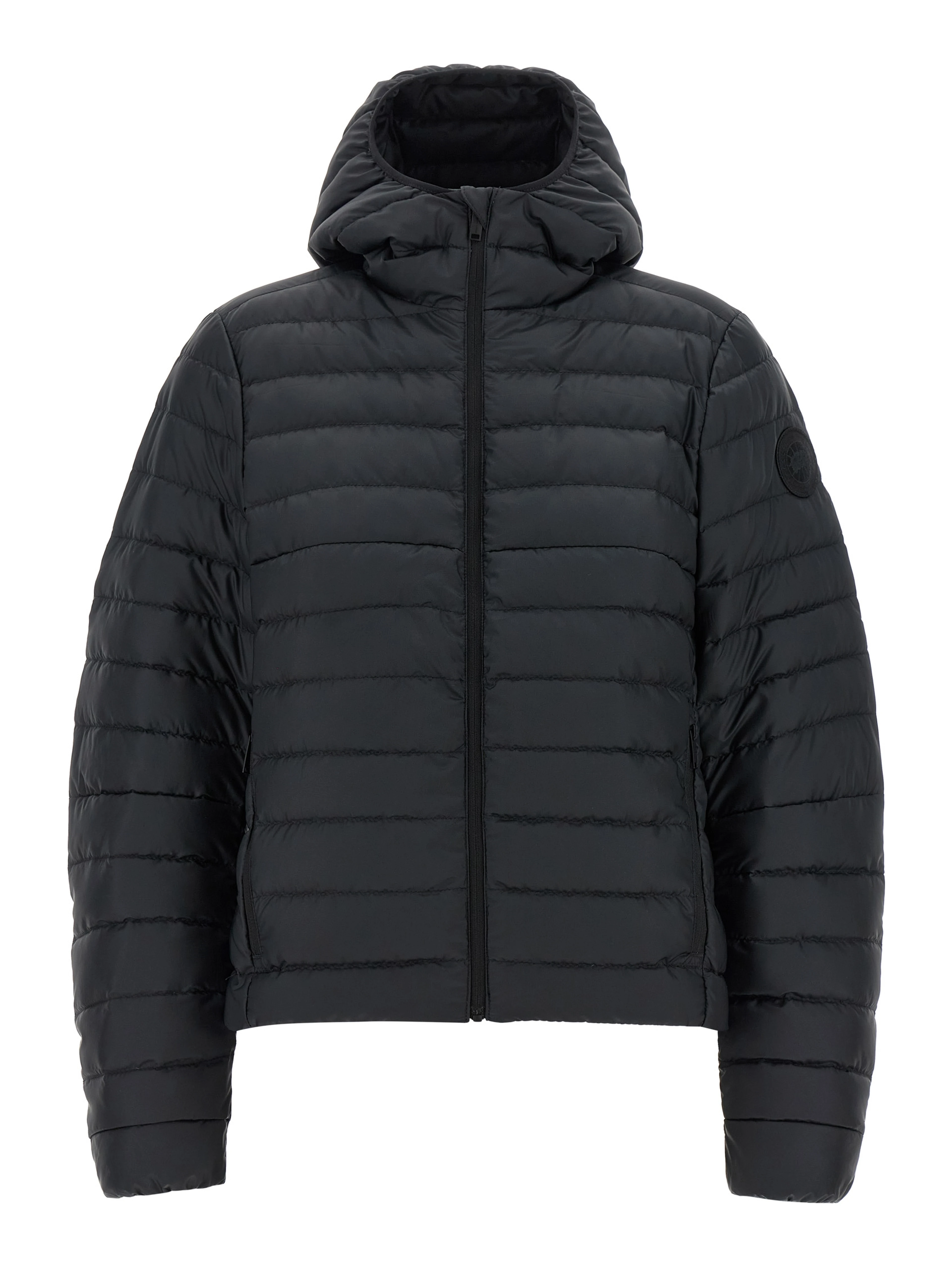 Black Polyamide Full-Length Jacket