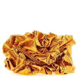 Orange Cowhide Clutch Bag