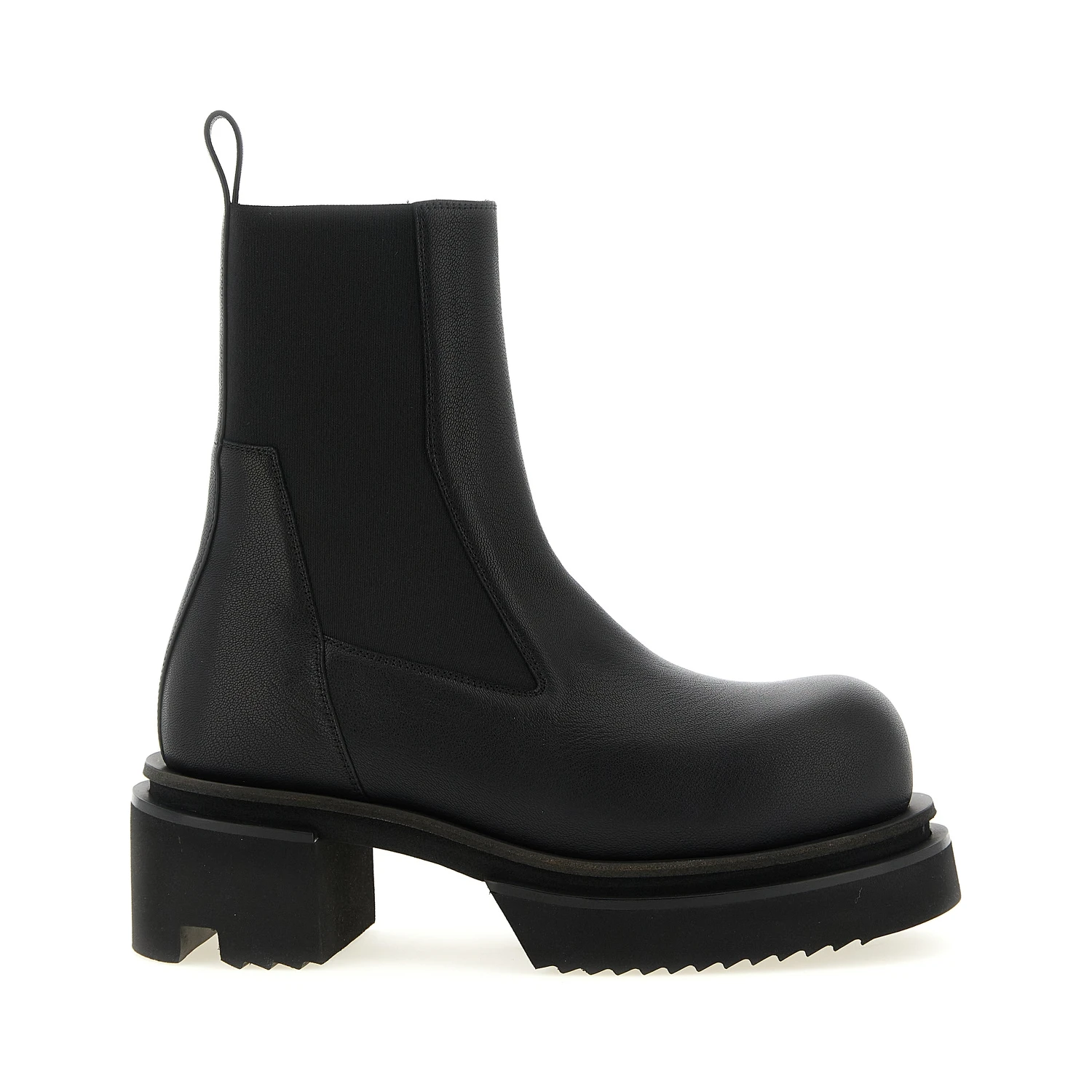 Black Goatskin Ankle Boots