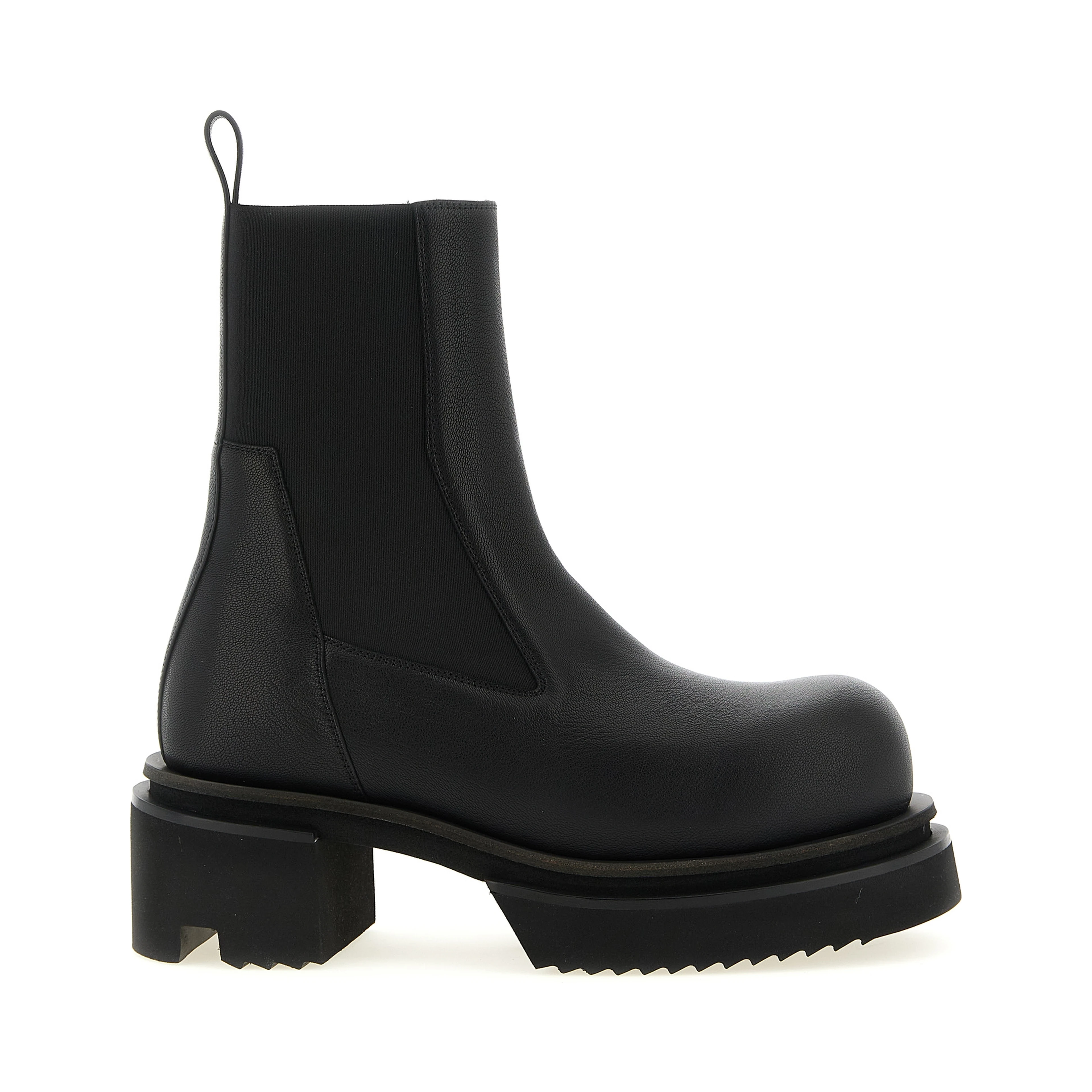Black Goatskin Ankle Boots