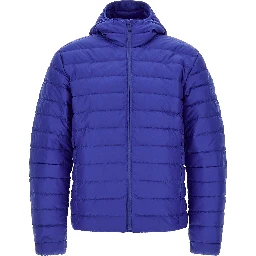 Blue Polyamide Full-Length Jacket