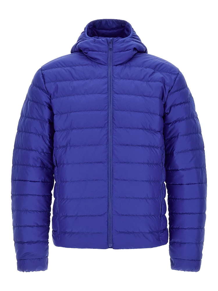 Blue Polyamide Full-Length Jacket