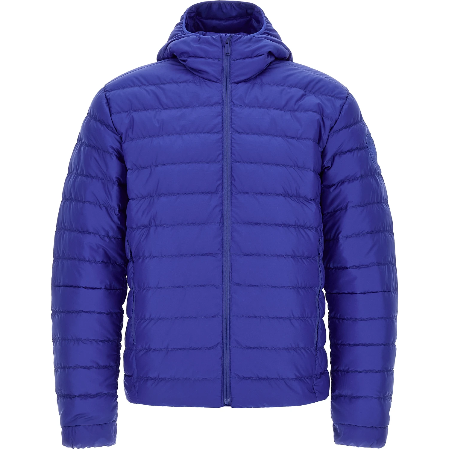 Blue Polyamide Full-Length Jacket