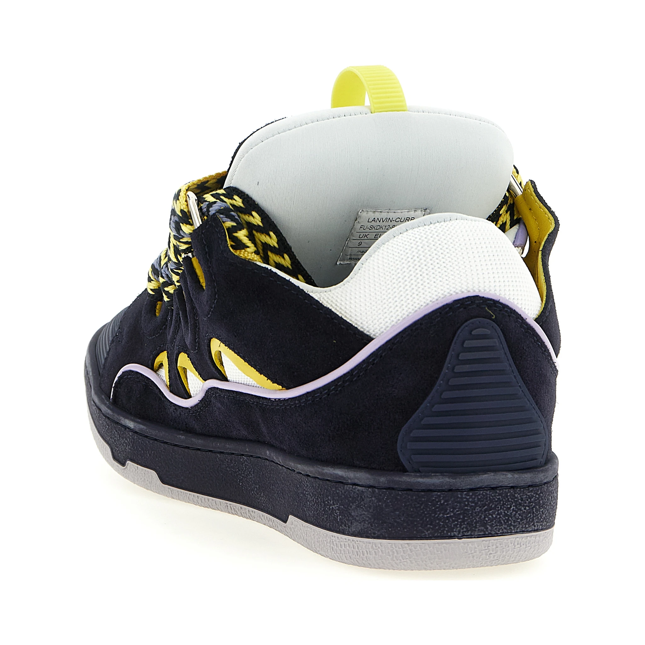 Blue Calfskin Athletic Sneakers