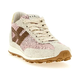 Multicolor Cotton Athletic Sneakers