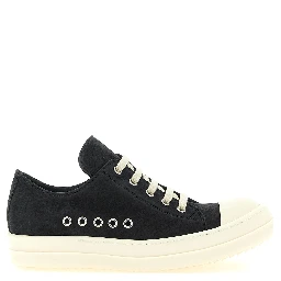 Black Calfskin Low Top Sneakers