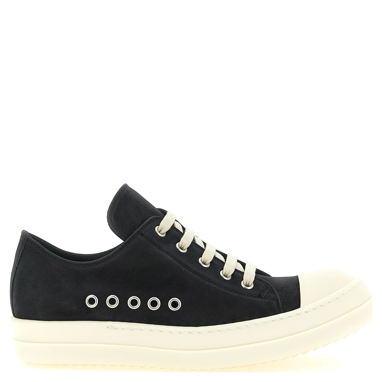 Black Calfskin Low Top Sneakers