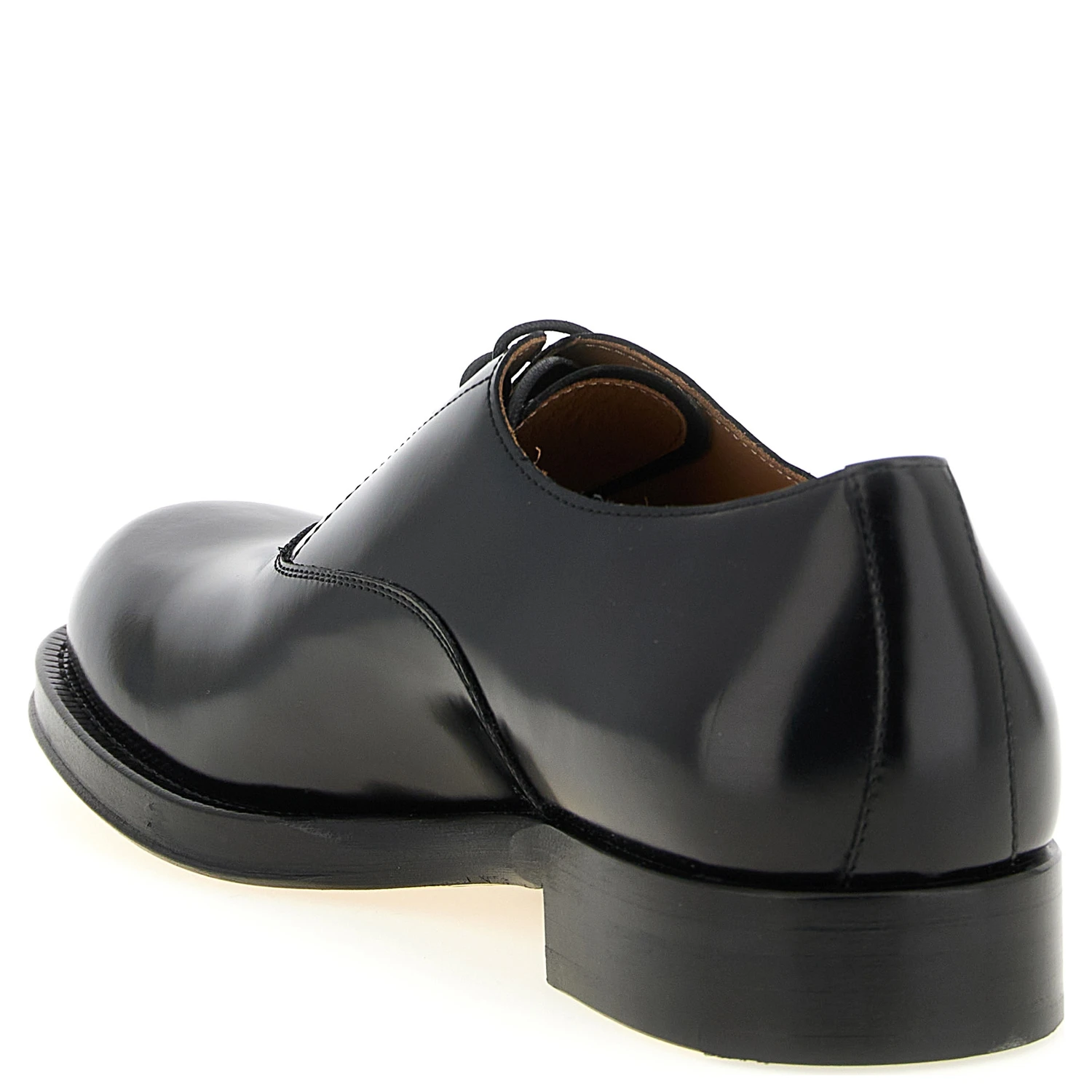 Black Calfskin Oxfords And Derbies