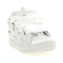 White Calfskin Chunky Sneakers