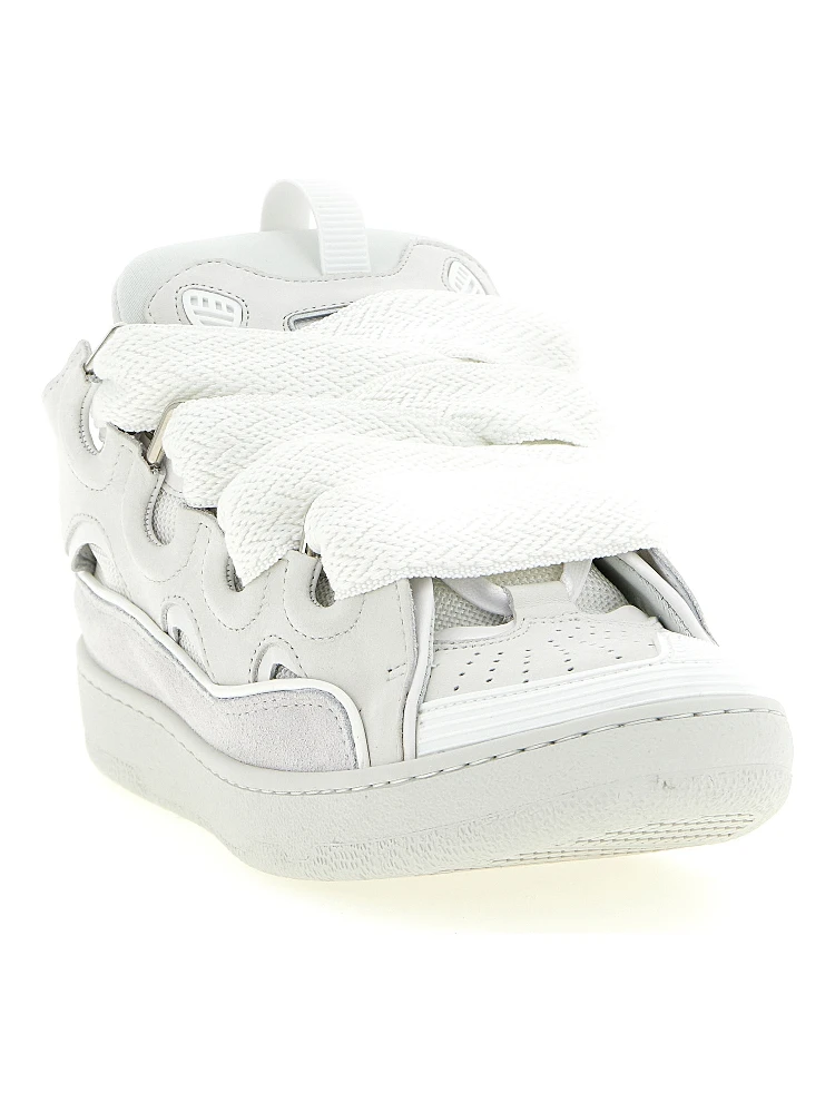 White Calfskin Chunky Sneakers alternative