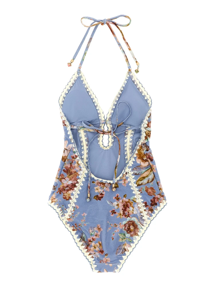 Blue Polyamide One-Piece Swimsuit alternative