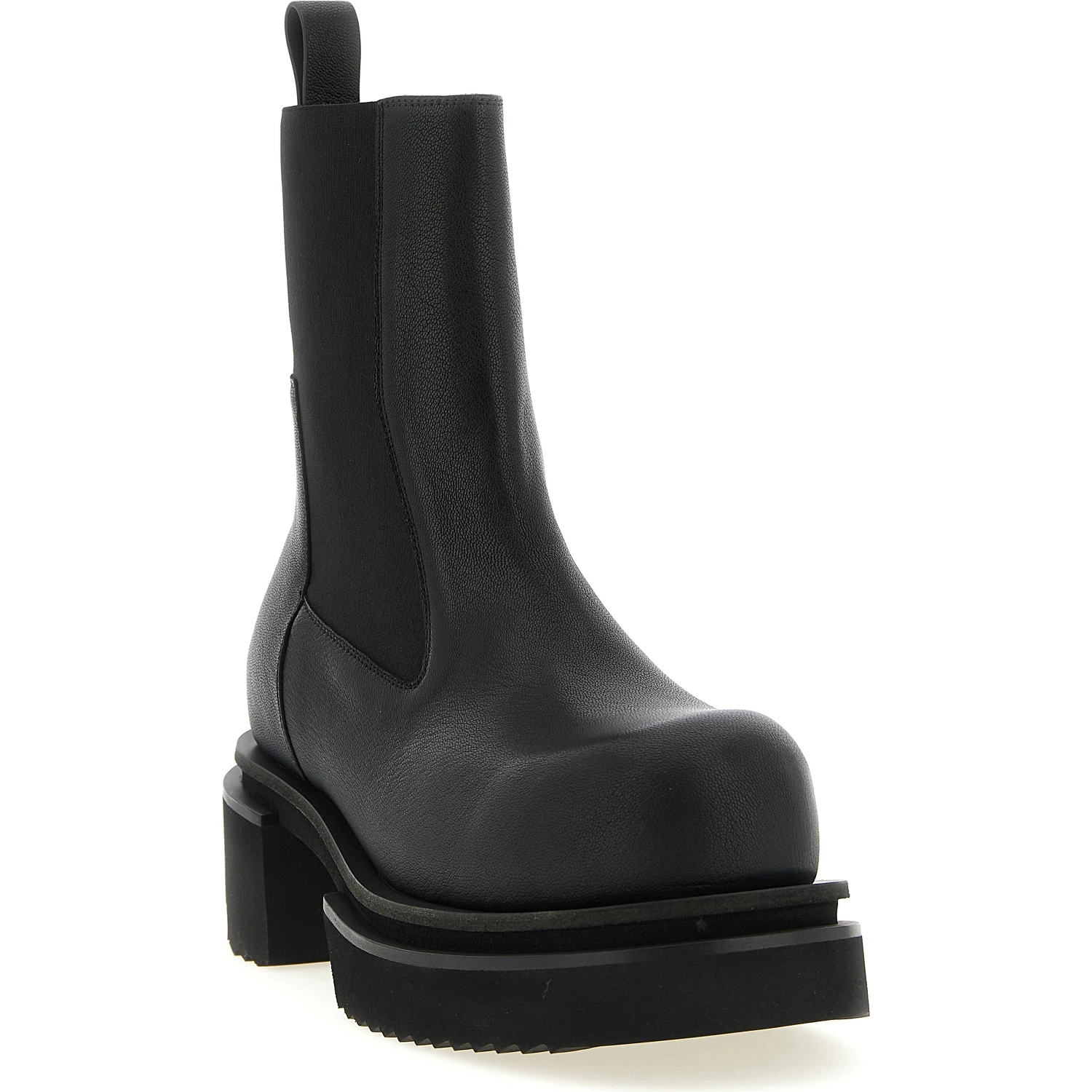 Black Goatskin Ankle Boots