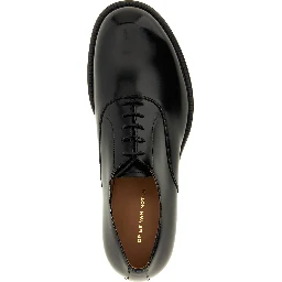 Black Calfskin Oxfords And Derbies