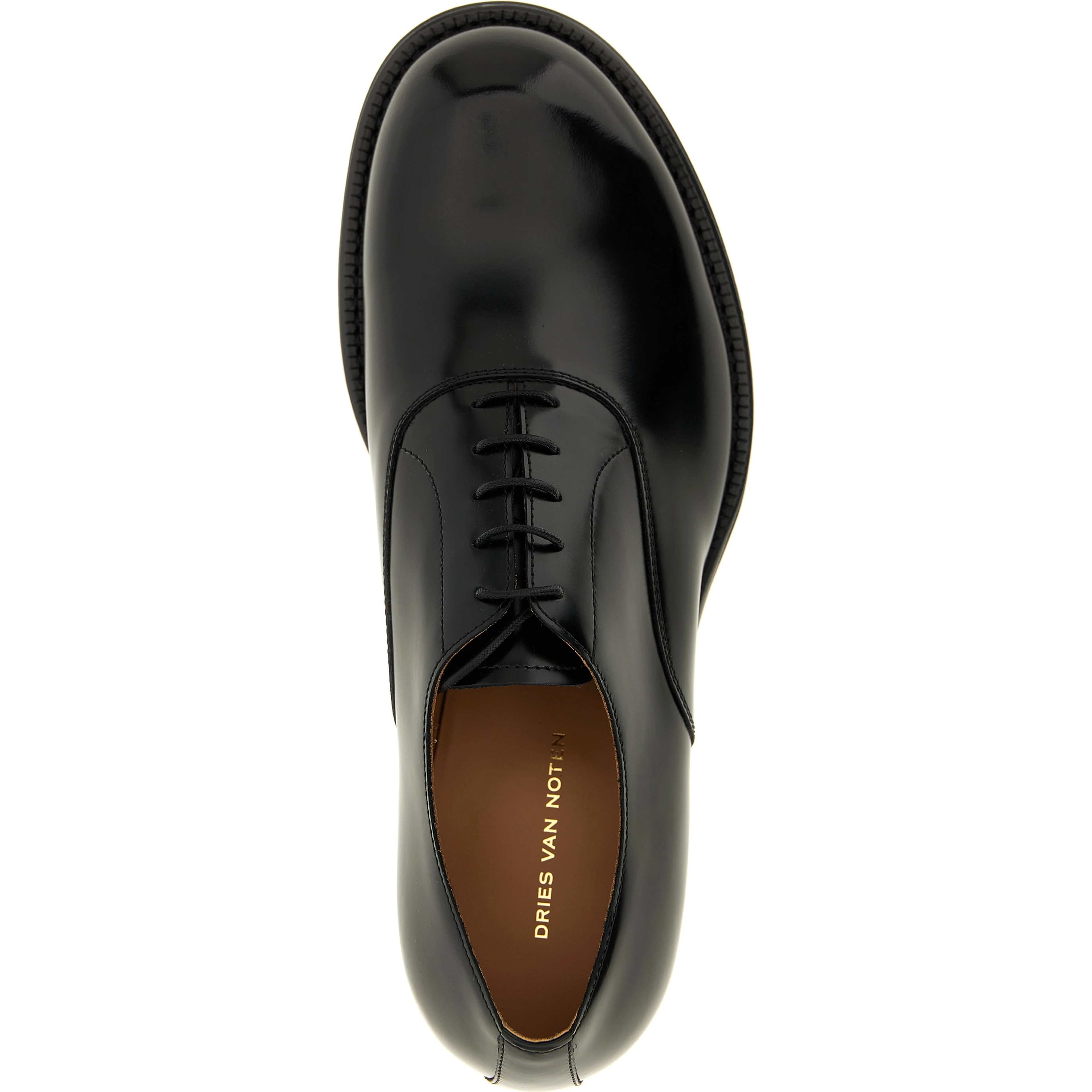 Black Calfskin Oxfords And Derbies