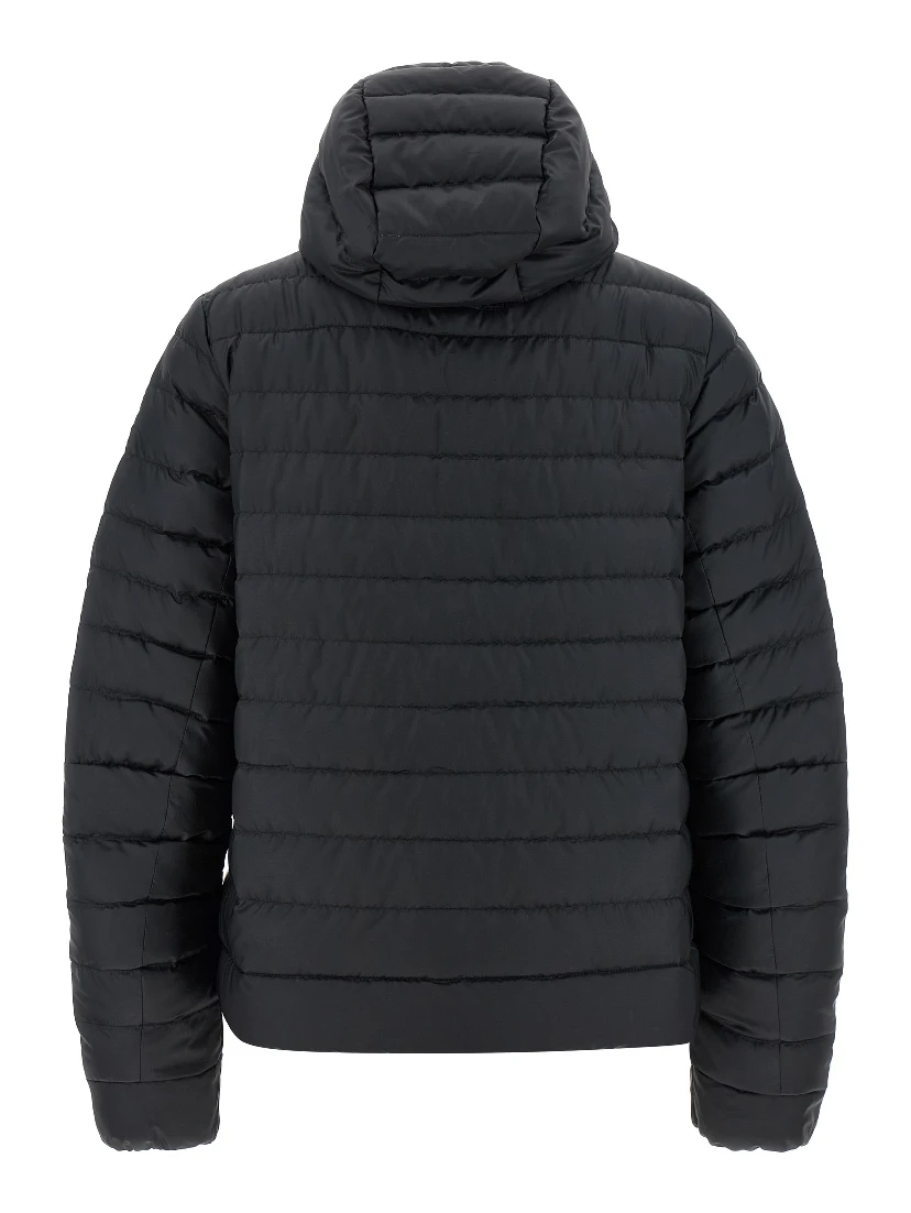 Black Polyamide Full-Length Jacket