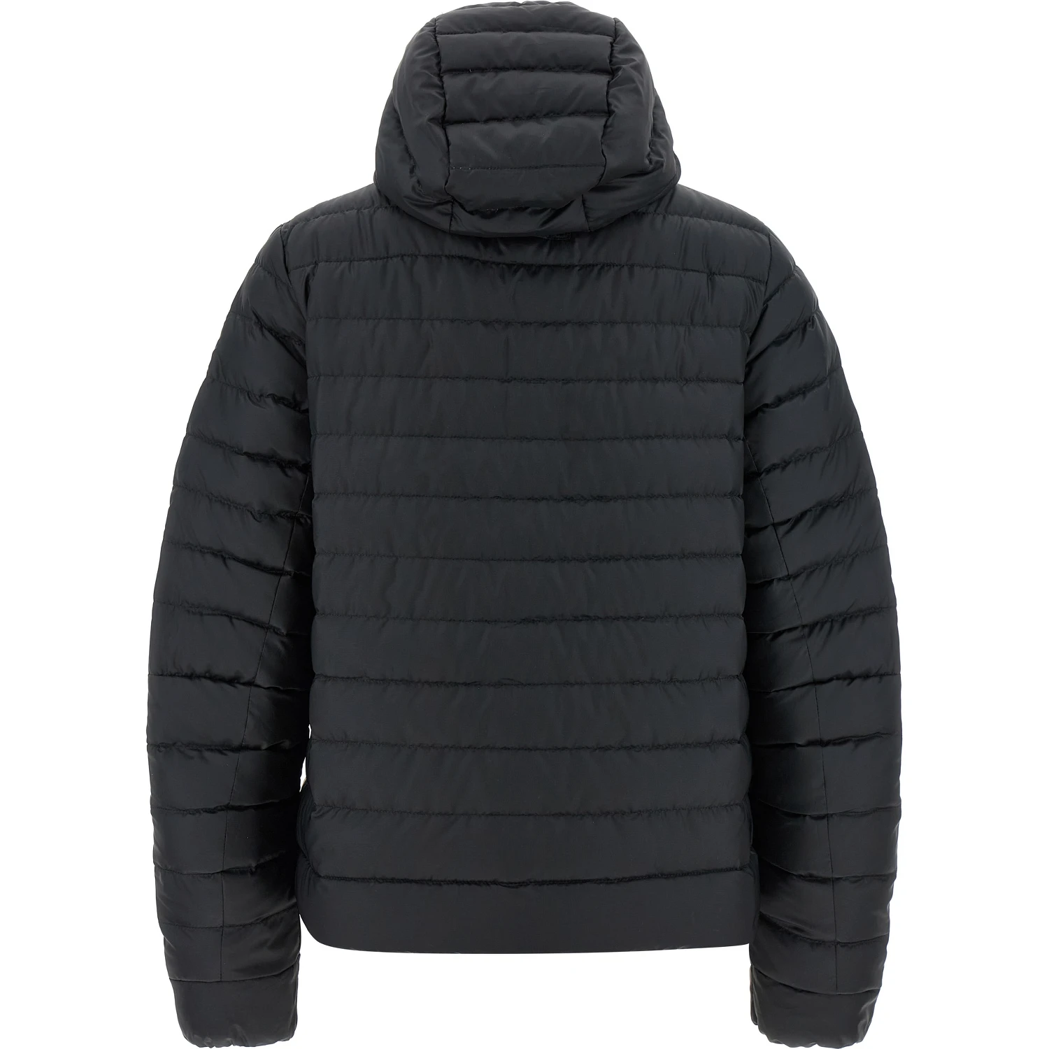 Black Polyamide Full-Length Jacket
