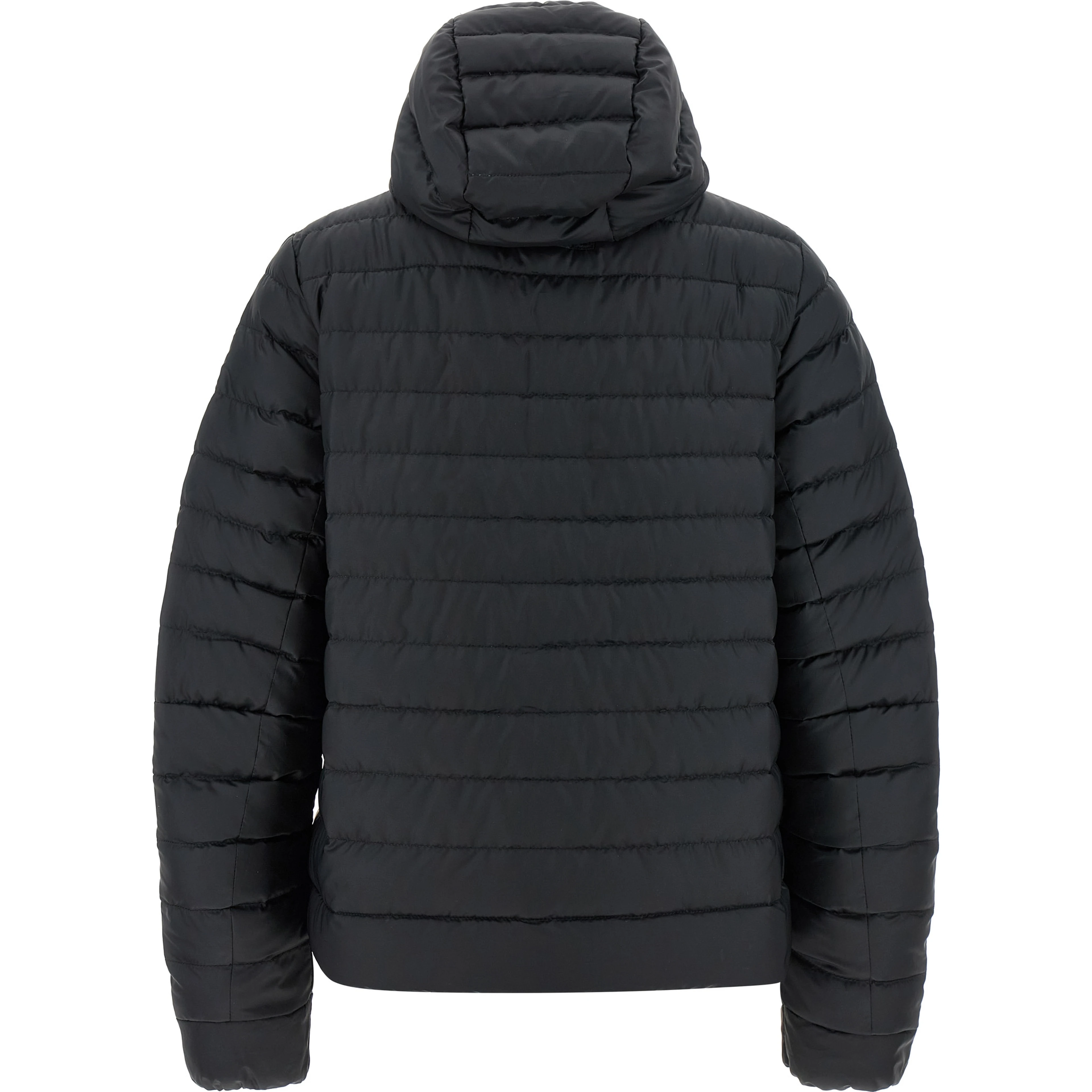 Black Polyamide Full-Length Jacket