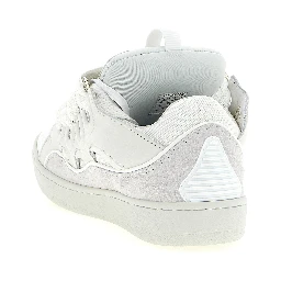 White Calfskin Chunky Sneakers