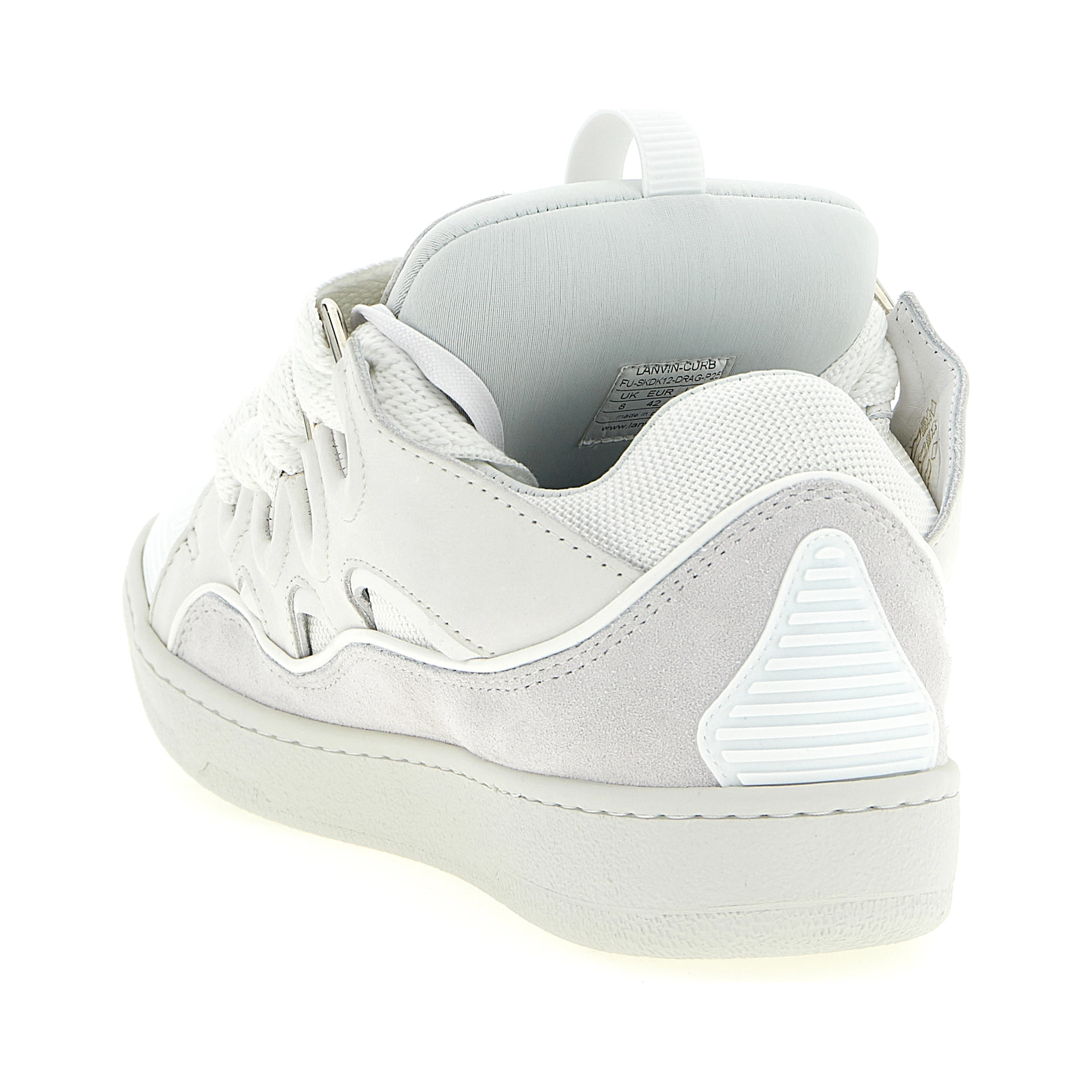 White Calfskin Chunky Sneakers