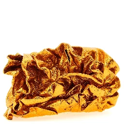 Orange Cowhide Clutch Bag