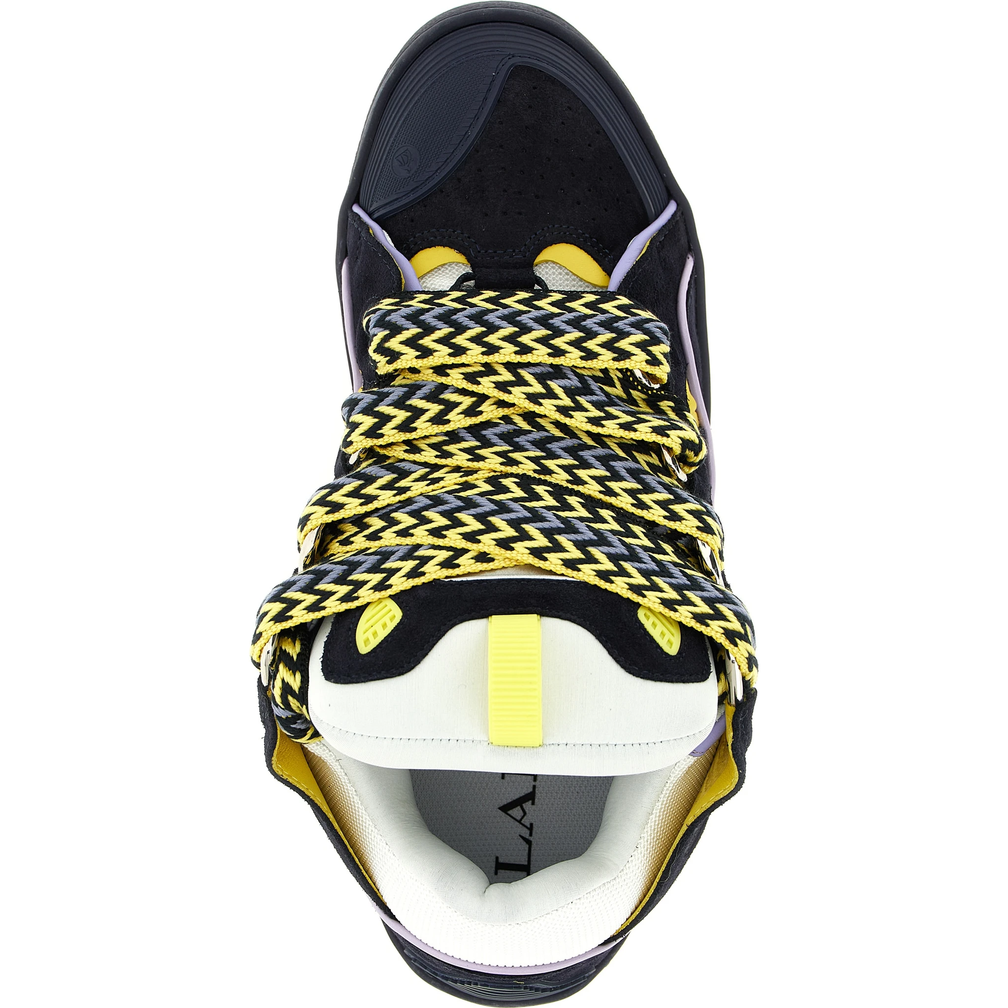 Blue Calfskin Athletic Sneakers