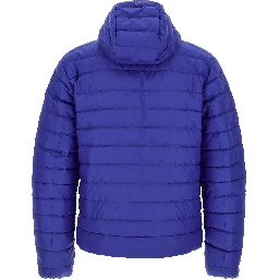 Blue Polyamide Full-Length Jacket