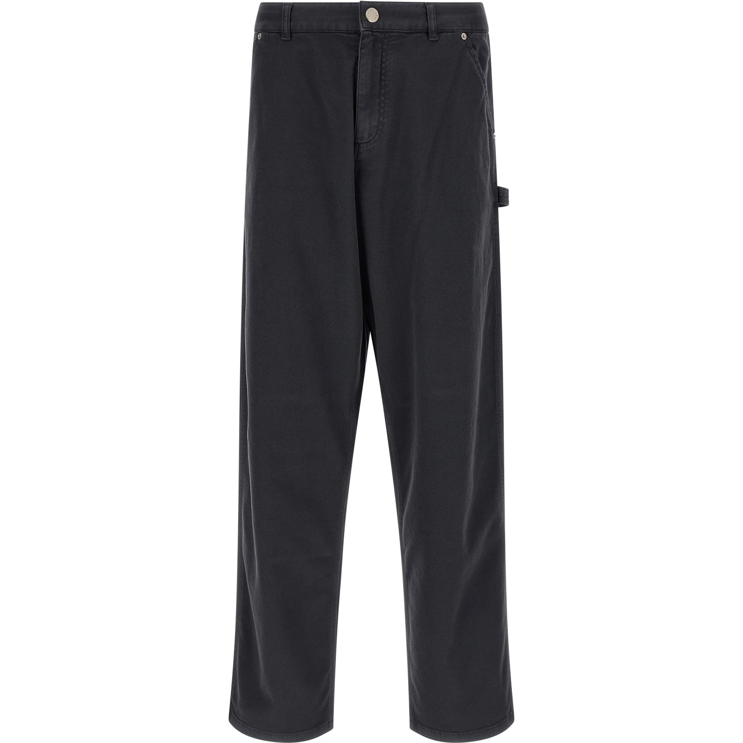Blue Cotton Cargo Pants